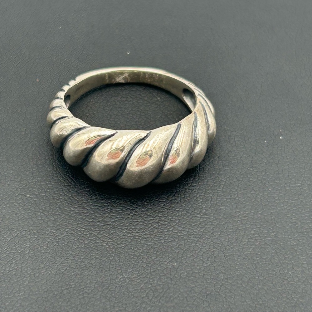 Vintage Sterling Silver Interlocking Ring Set - Picture 8 of 11